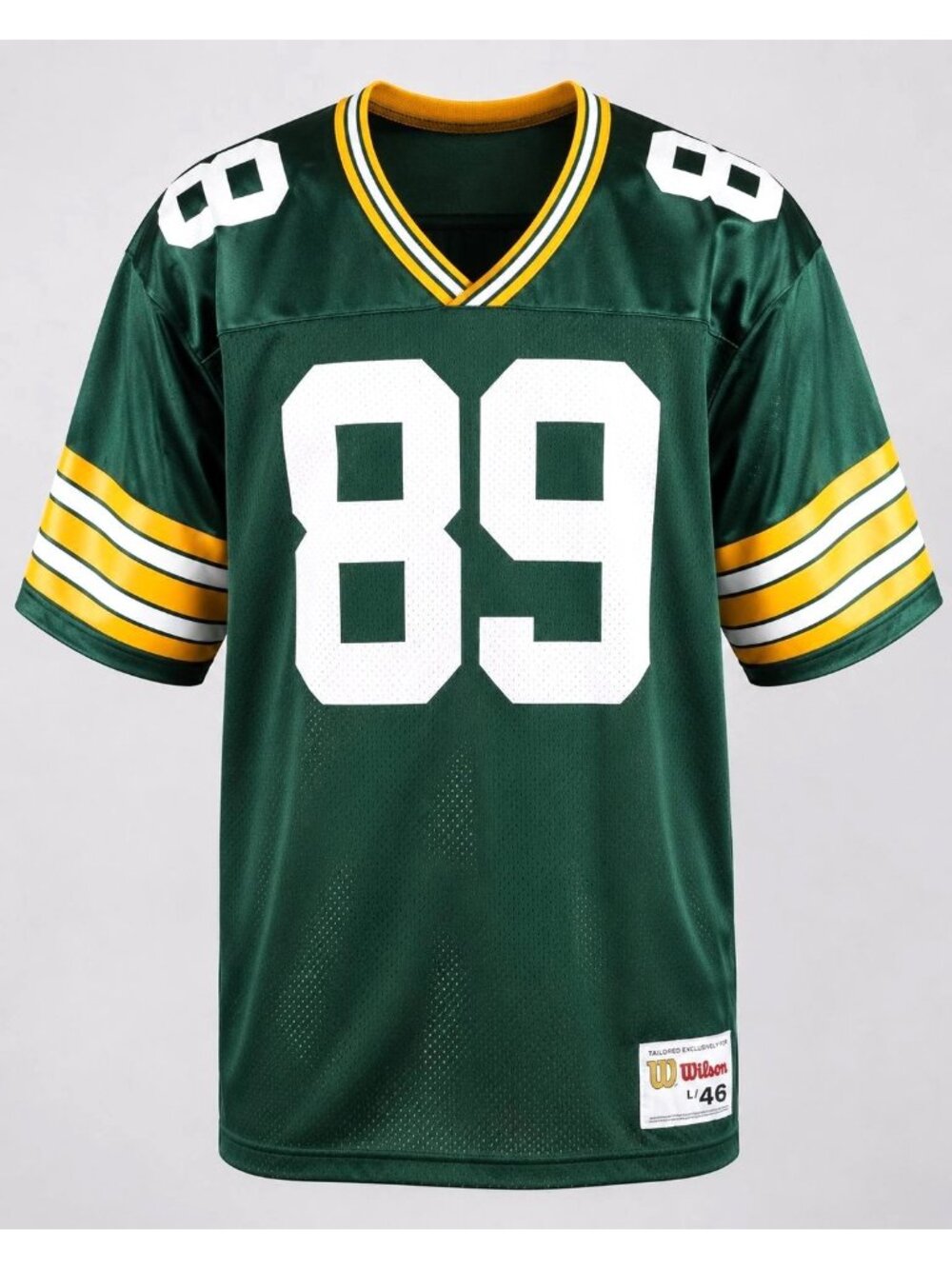 Wilson Green Bay Packers Mens Large Jersey VTG Mark Chmura 89 Size 46 USA Made
